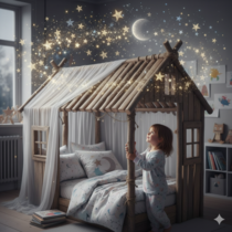 Implémenter un rêve éveillé, un cocon à la maison : un lit cabane fille